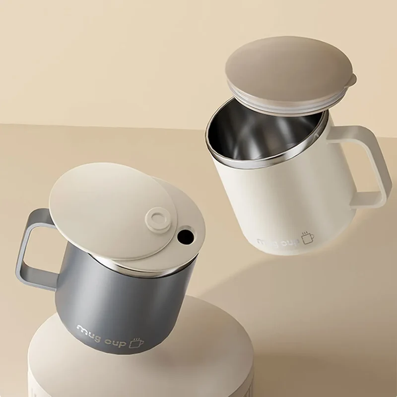 Isolert rustfritt stål kaffekopp med lokk | Luvikno