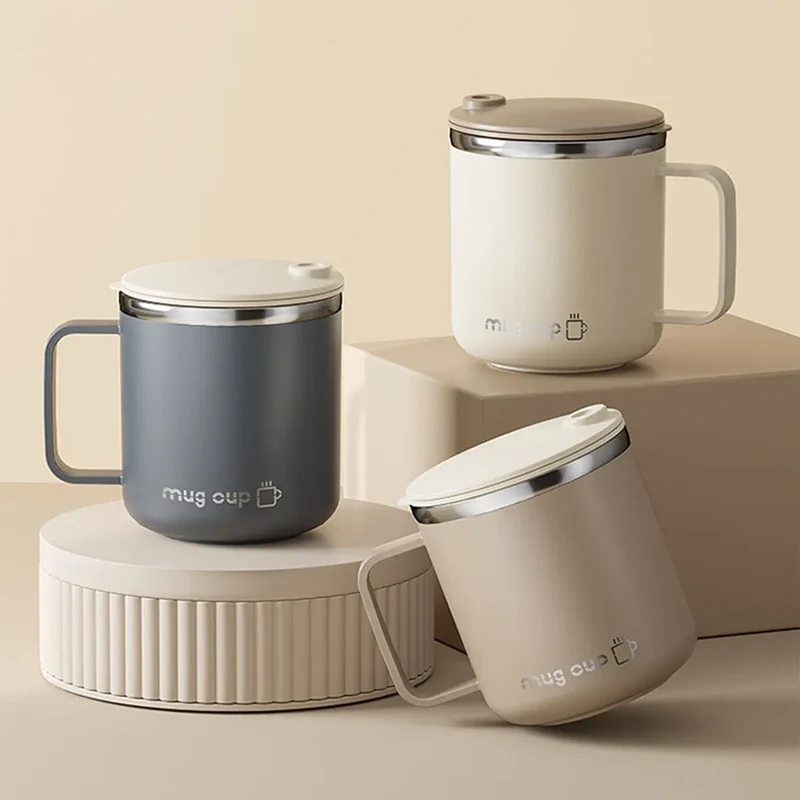 Isolert rustfritt stål kaffekopp med lokk | Luvikno
