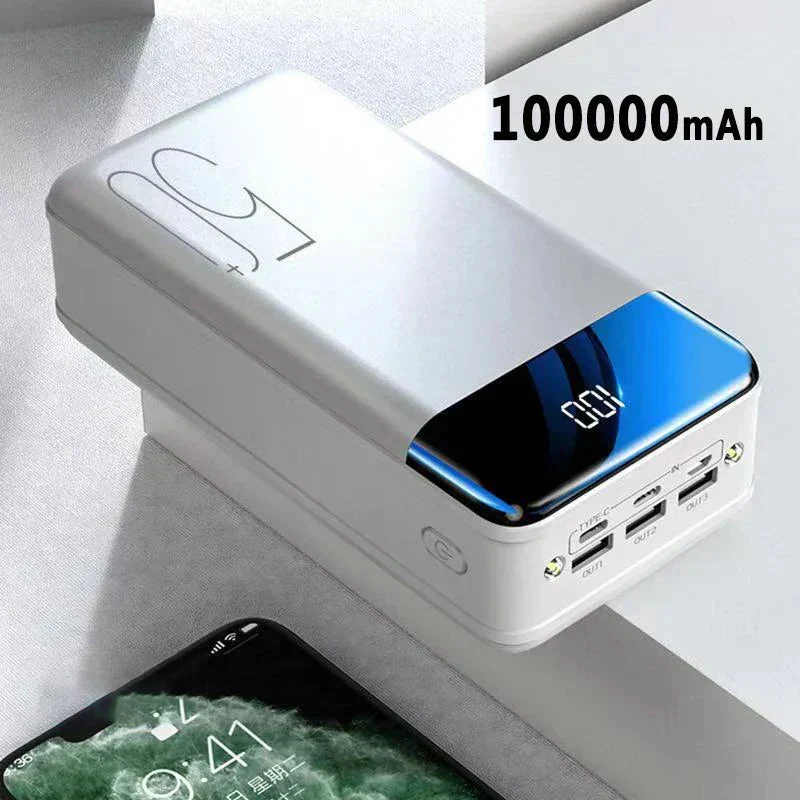 50,000mAh Powerbank med Hurtigladefunksjon | Luvikno