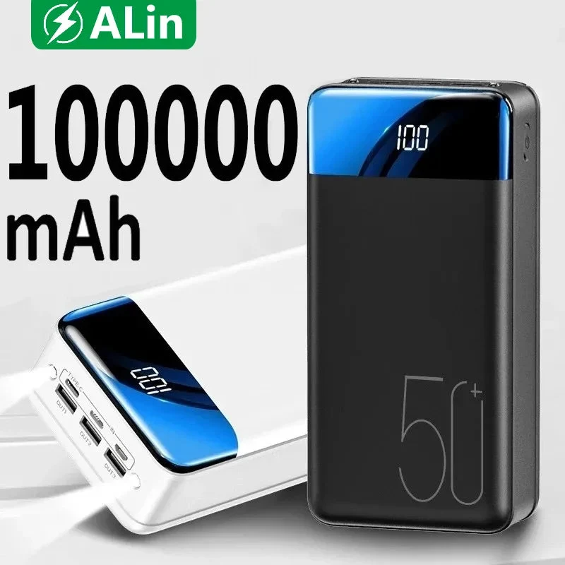 50,000mAh Powerbank med Hurtigladefunksjon | Luvikno
