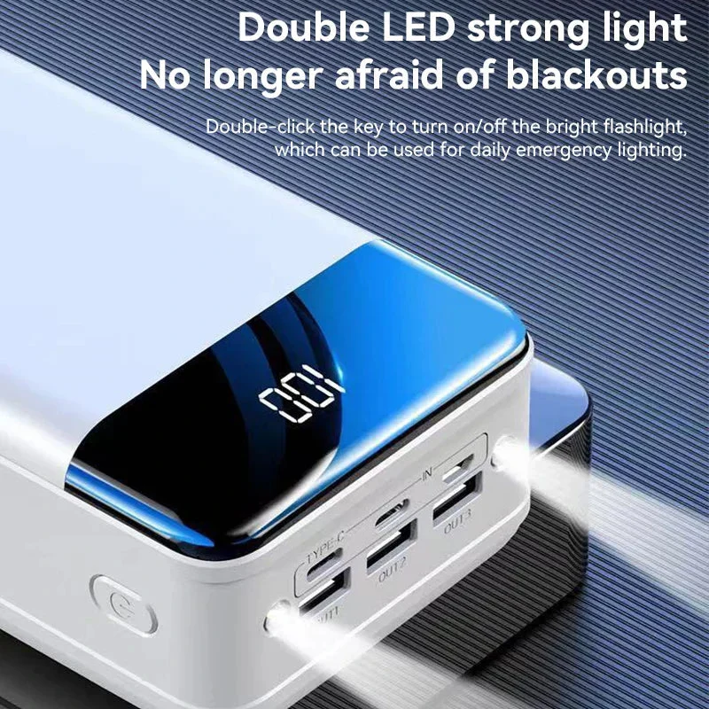 50,000mAh Powerbank med Hurtigladefunksjon | Luvikno