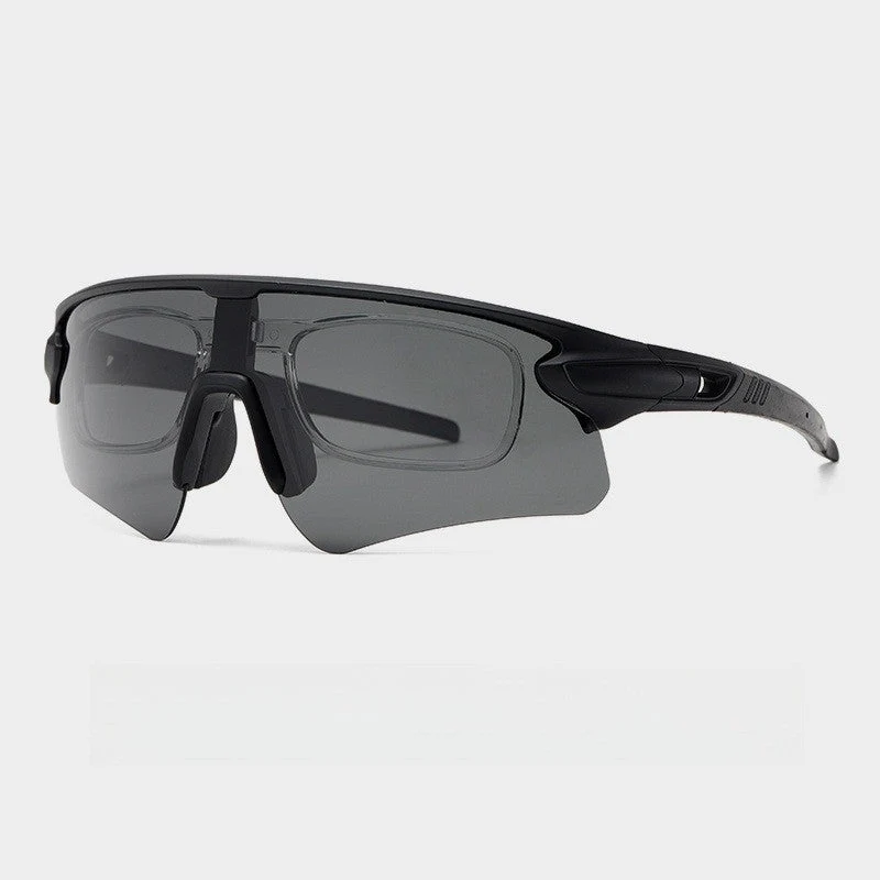 Unisex Sportslig høytytende solbrille med aerodynamisk design og justerbart nesepad Luvikno