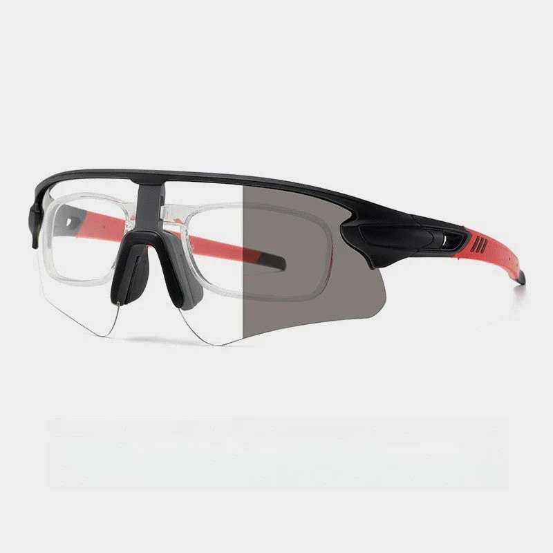 Unisex Sportslig høytytende solbrille med aerodynamisk design og justerbart nesepad Luvikno