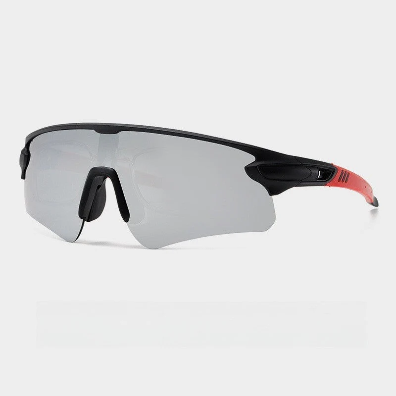 Unisex Sportslig høytytende solbrille med aerodynamisk design og justerbart nesepad Luvikno