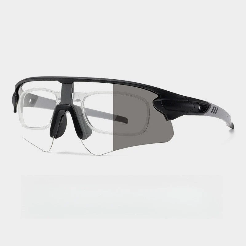 Unisex Sportslig høytytende solbrille med aerodynamisk design og justerbart nesepad Luvikno
