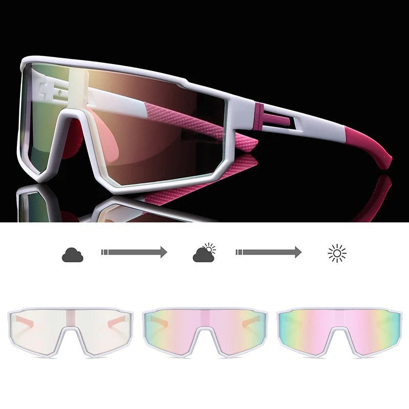 Unisex Sporty Performance Solbriller med smart lysutskifting Luvikno