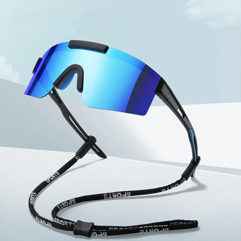 Unisex Sporty Racing Sunglasses with Advanced Airflow System Luvikno