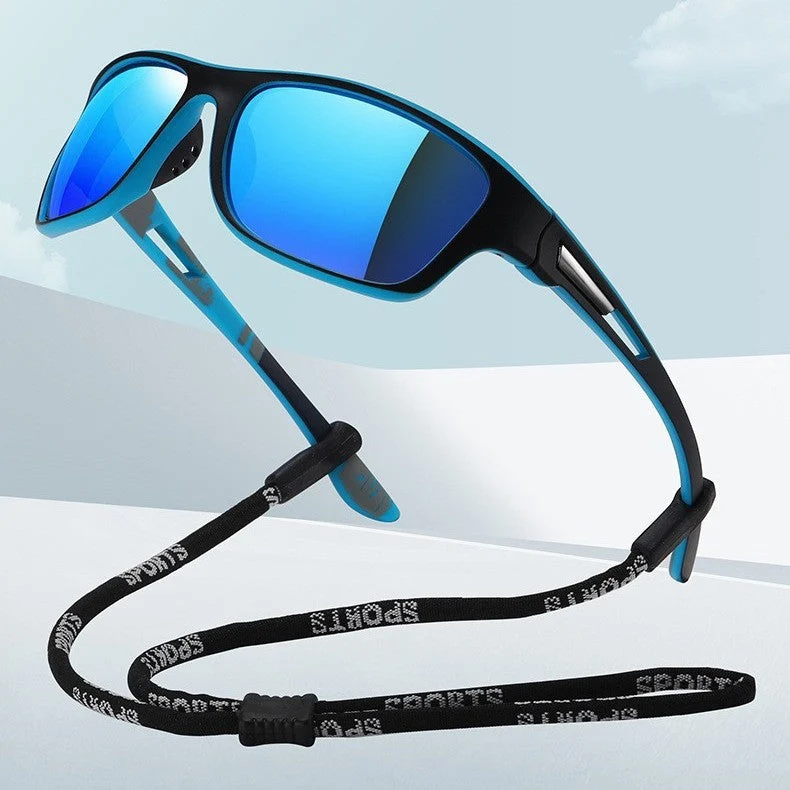 Herre sport solbriller med ripefrie glass og ergonomisk design Luvikno