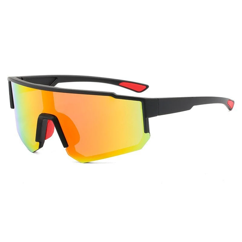Dame Sporty beskyttelsesbriller med innovativ, bred ramme og polariserte linser Luvikno