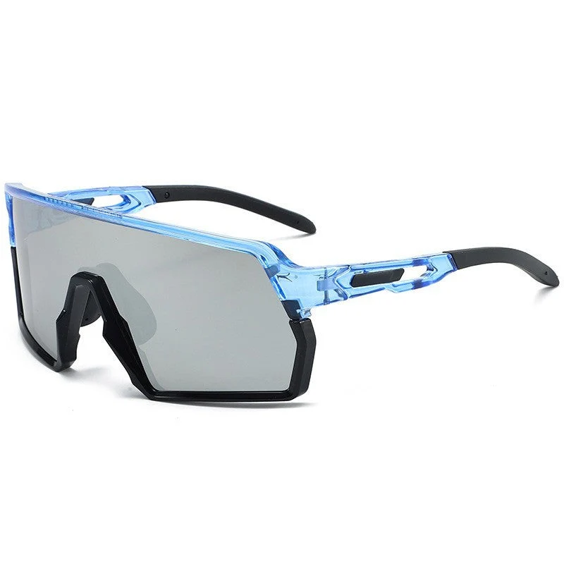 Dame Sporty Racing Glasses med innovativ ramme og høystreflekterende linser Luvikno