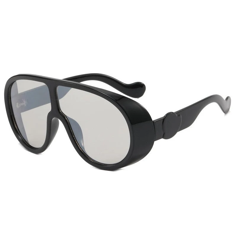Dame Sporty Oversized Solbriller med innovativt design Luvikno