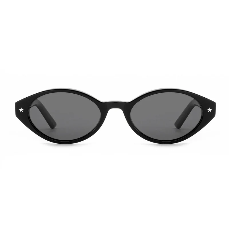 Dame solbrille i ovalt retro-design med høyeste UV-beskyttelse Luvikno