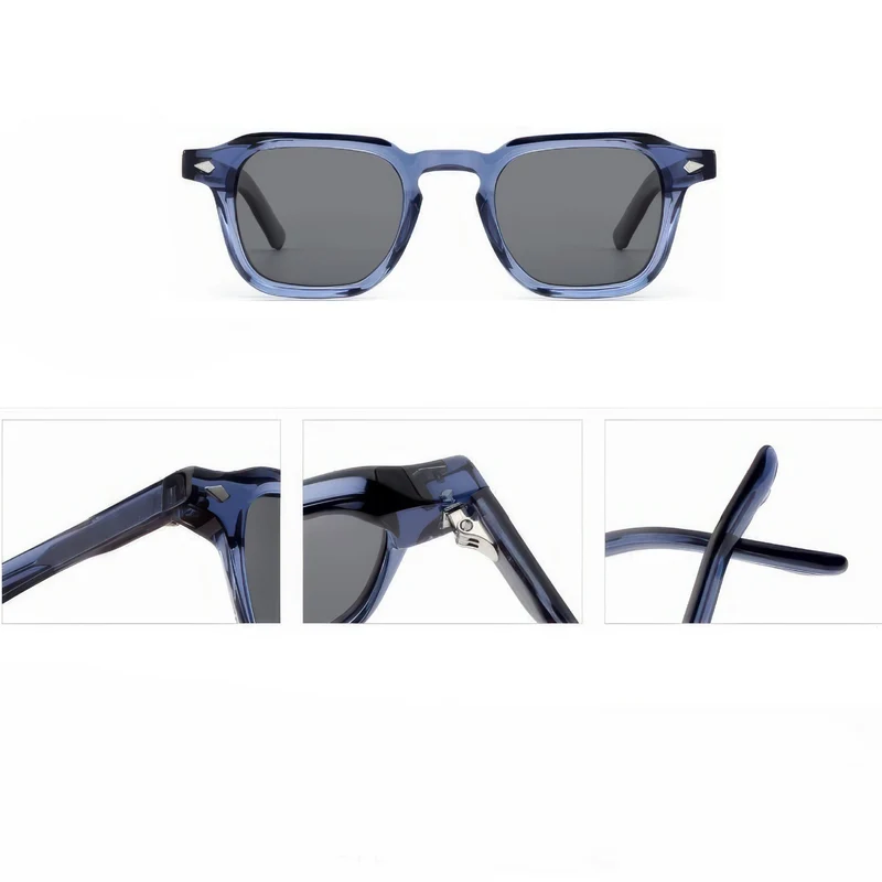 Dame solbrille i moderne, gjennomsiktige design med polariserte glass Luvikno
