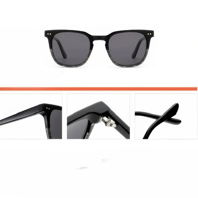 Dame solbrille i moderne, elegante design med høykvalitets plastikkinnramme Luvikno