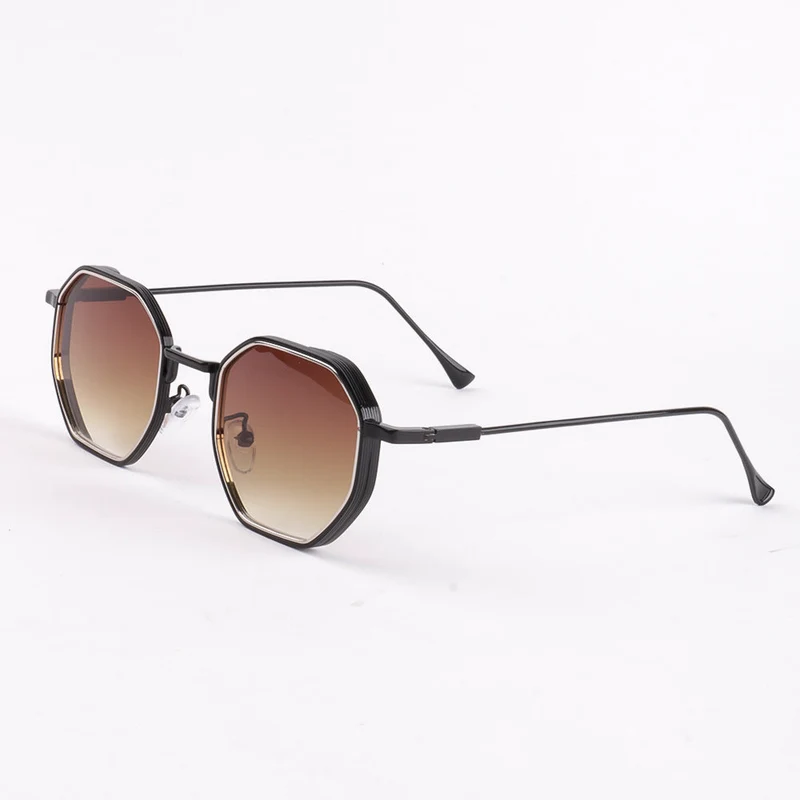 Dame solbrille i moderne, åttekantede design med UV-beskyttelse Luvikno
