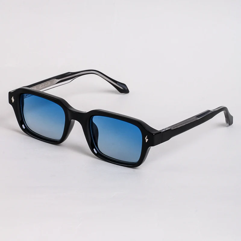 Dame firkantet solbrille med moderne, allsidig ramme og UV-beskyttelse Luvikno