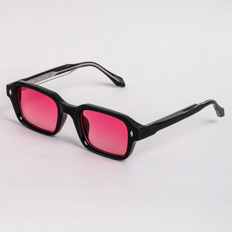 Dame firkantet solbrille med moderne, allsidig ramme og UV-beskyttelse Luvikno