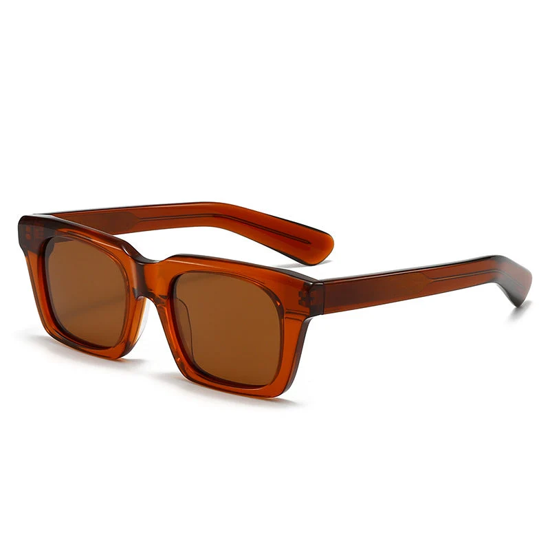 Dame kvadratisk solbrille med klar fargegradient og UV-beskyttelse Luvikno