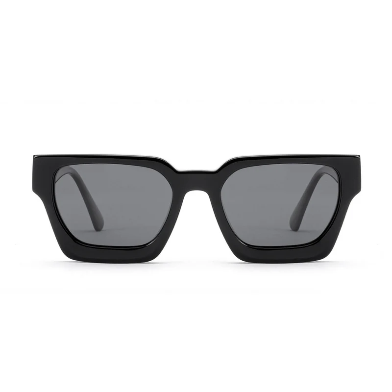 Dame firkantet solbrille med innovativ ram og polariserte glass Luvikno
