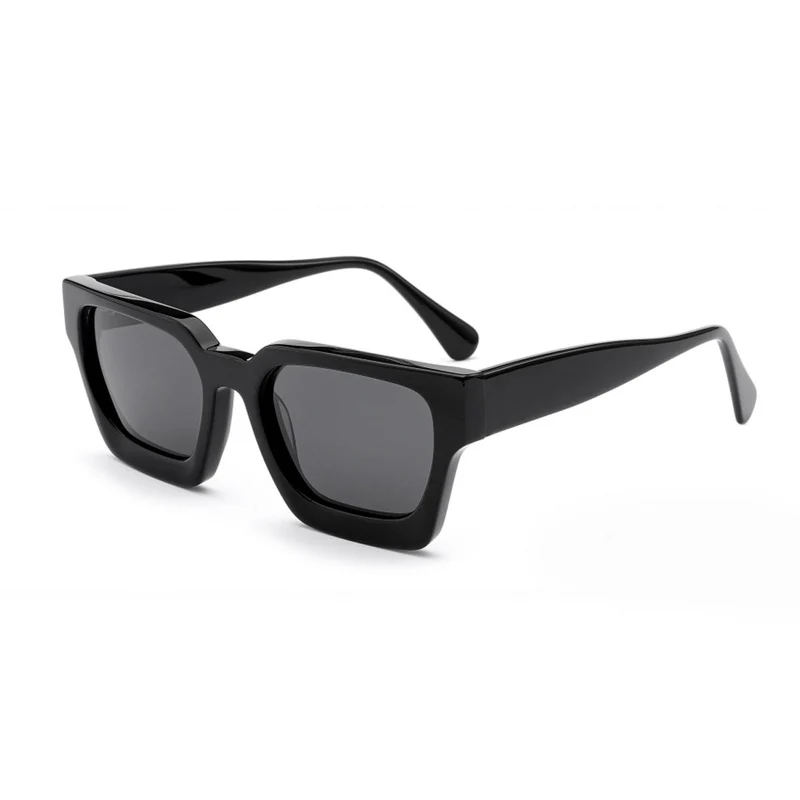 Dame firkantet solbrille med innovativ ram og polariserte glass Luvikno