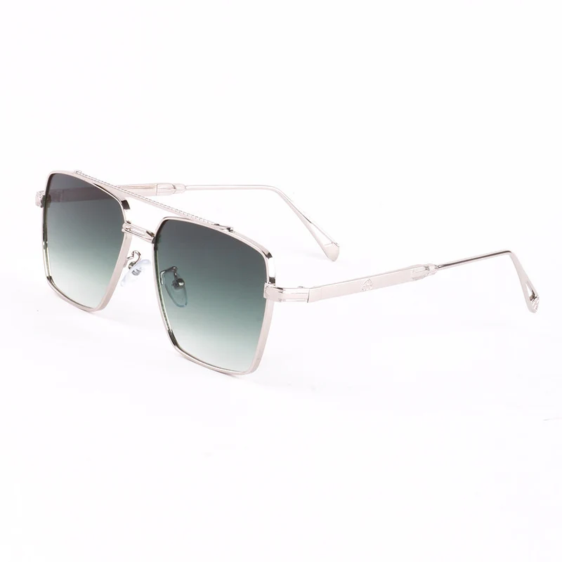 Dame oversized solbriller med elegant metallramme Luvikno