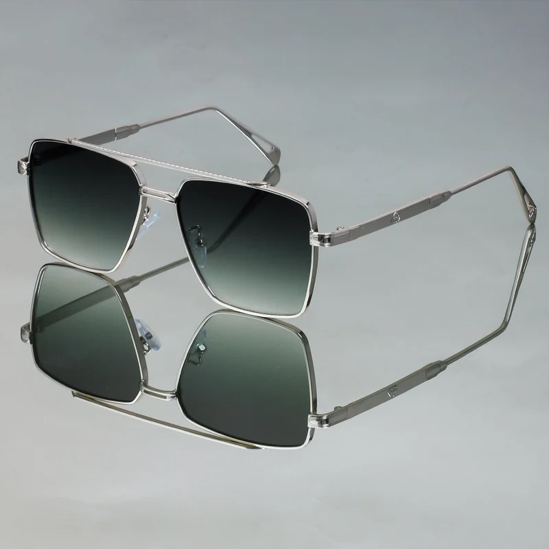 Dame oversized solbriller med elegant metallramme Luvikno