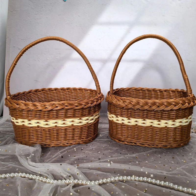 Damer elegant håndvevd handlekurv Luvikno