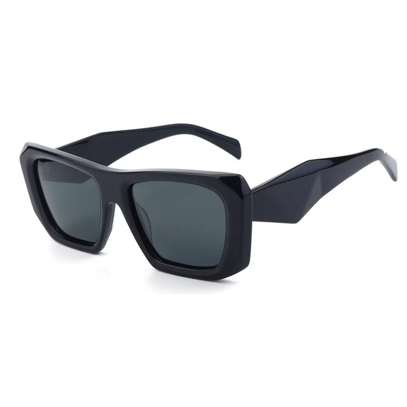 Dame oversized solbriller med unik, moderne ramme Luvikno