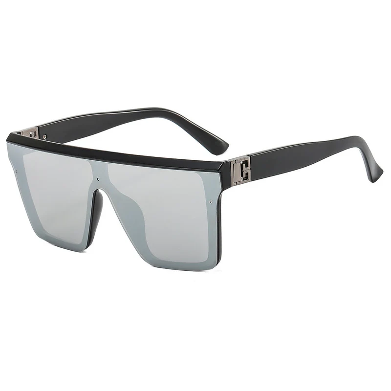 Dame oversized solbrille i trendy stil med bred rammestruktur Luvikno