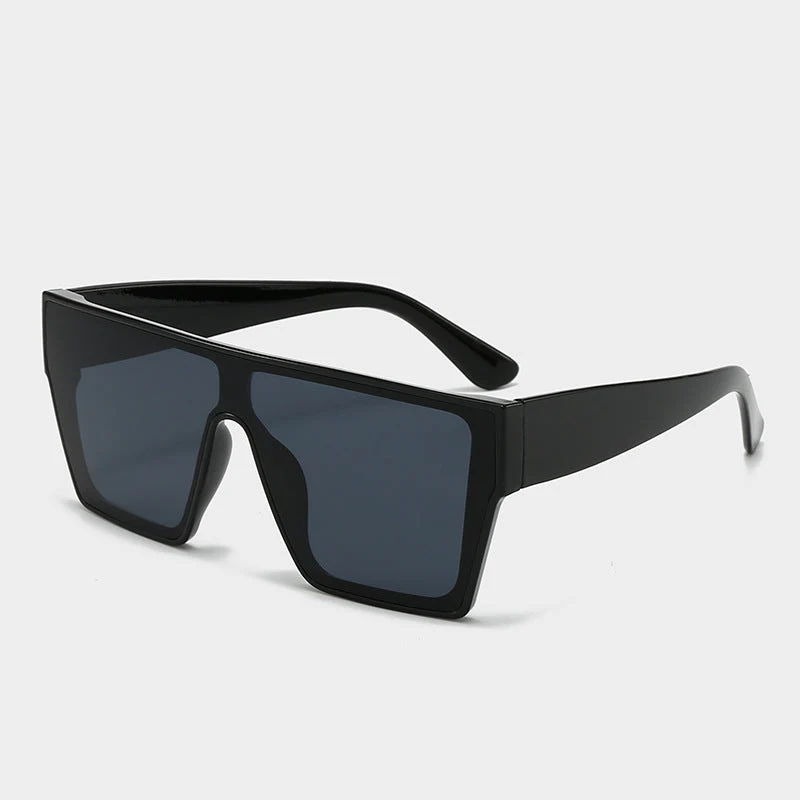 Dame moteriktig solbrille med kantede glass Luvikno