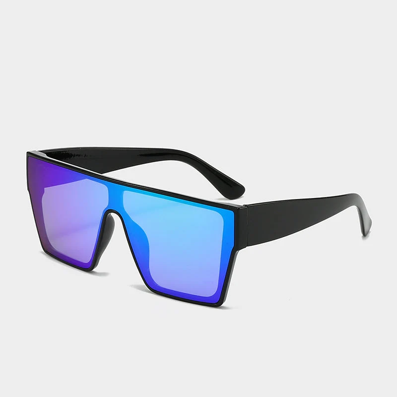 Dame moteriktig solbrille med kantede glass Luvikno