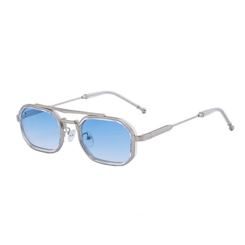 Dame moteriktig solbrille i iøynefallende, asymmetrisk design Luvikno