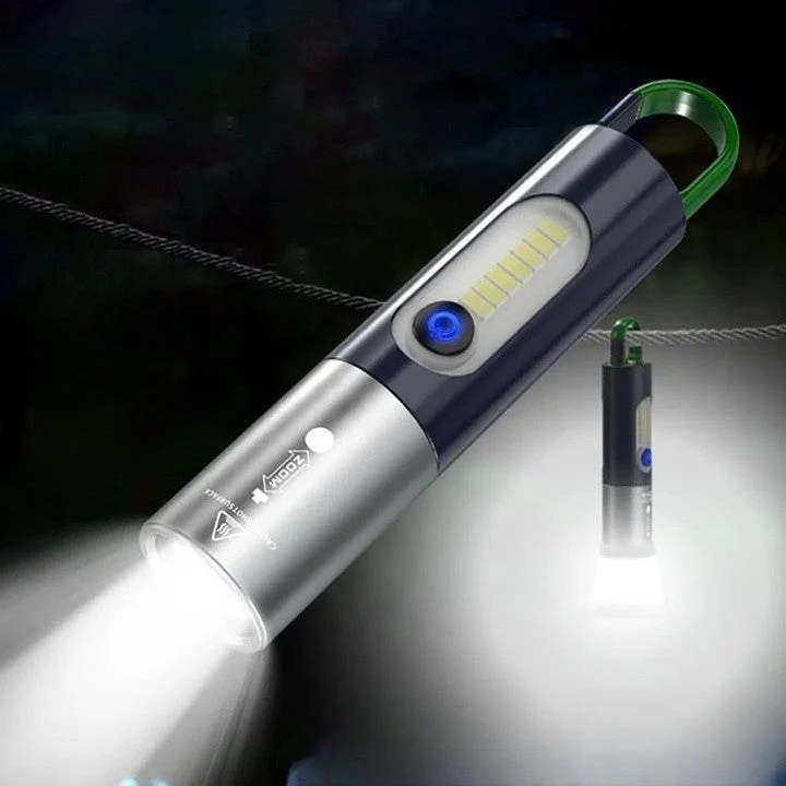 Zoom Ultra-Bright Pocket Led Utendørs Lommelykt | Luvikno