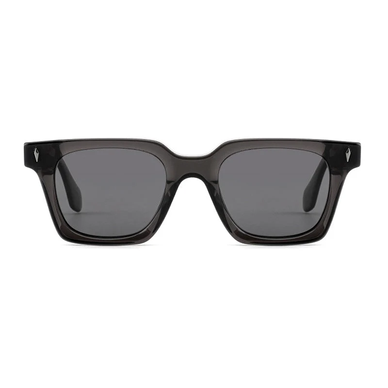 Dame klassisk kvadratisk solbrille med robust ramme og UV-beskyttelse Luvikno