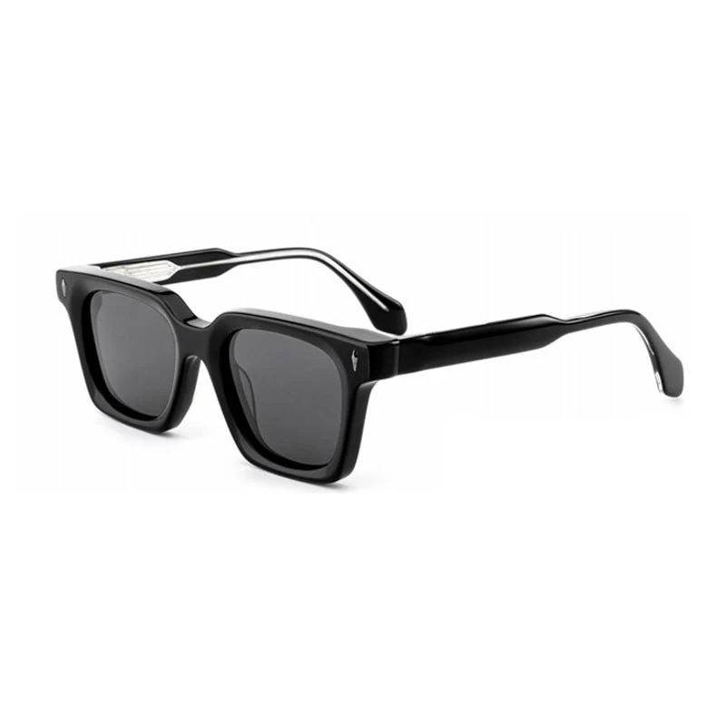 Dame klassisk kvadratisk solbrille med robust ramme og UV-beskyttelse Luvikno