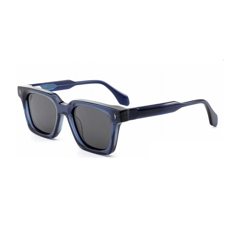 Dame klassisk kvadratisk solbrille med robust ramme og UV-beskyttelse Luvikno