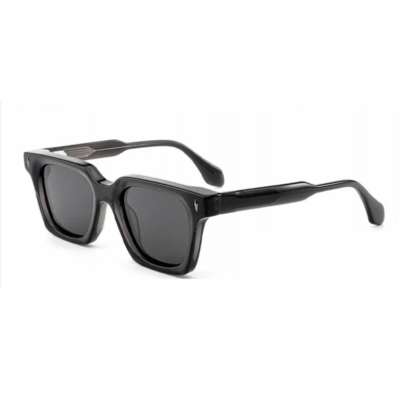 Dame klassisk kvadratisk solbrille med robust ramme og UV-beskyttelse Luvikno
