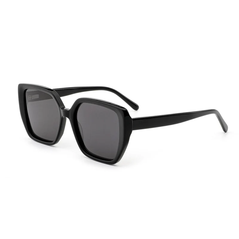 Dame stor firkantet solbrille med innovativ ramme og polarisert glass Luvikno