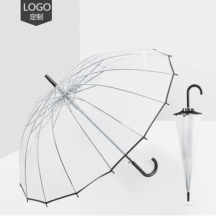 Kvinnenes Gjennomsiktige Paraply Luvikno