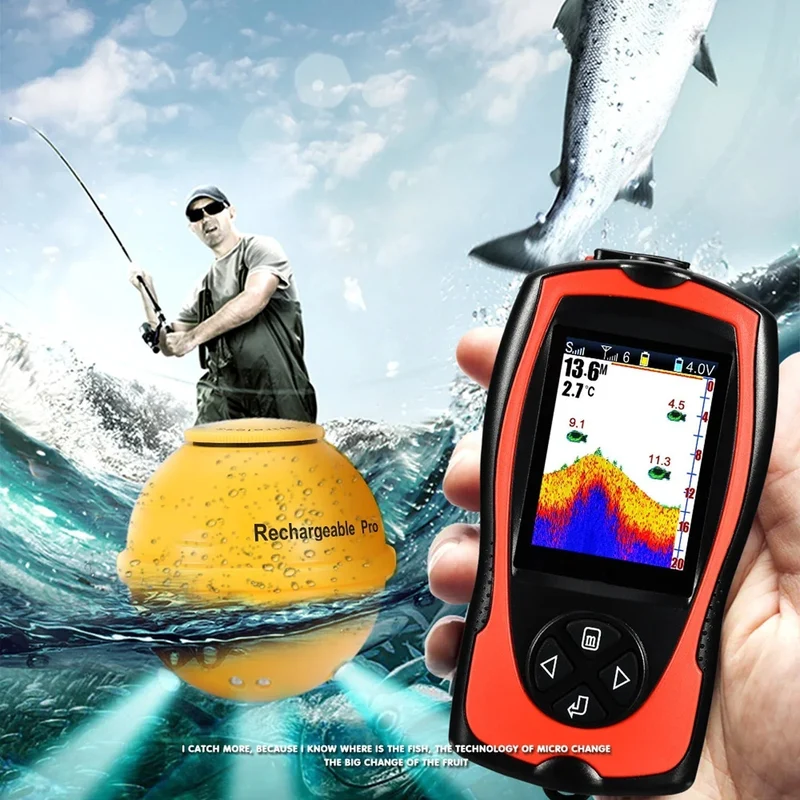 Trådløs fiskefinner med 150m rekkevidde | Luvikno