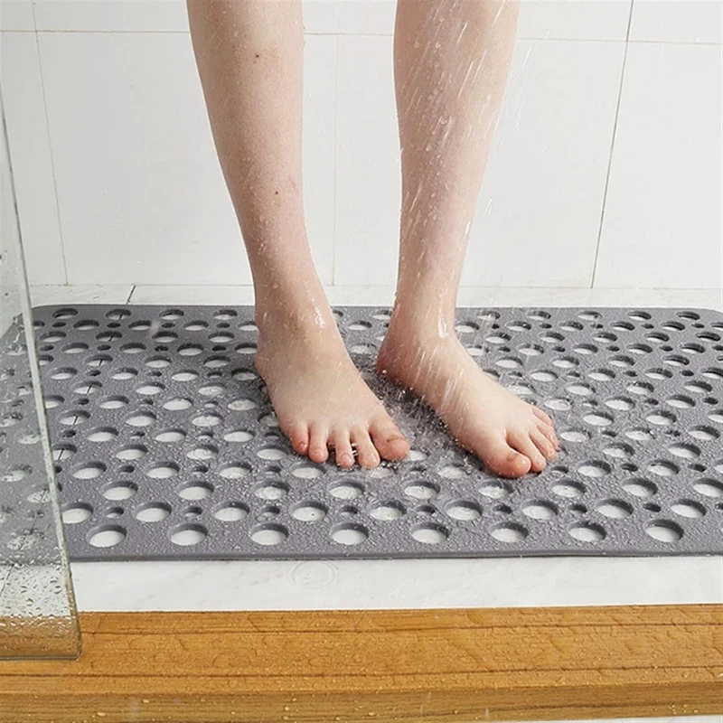 Dusjmatte med sugekopper og dreneringshull | Luvikno