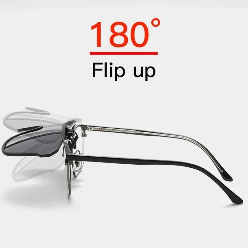 Clip-On Solbriller Polaroid Flip-Up | Luvikno