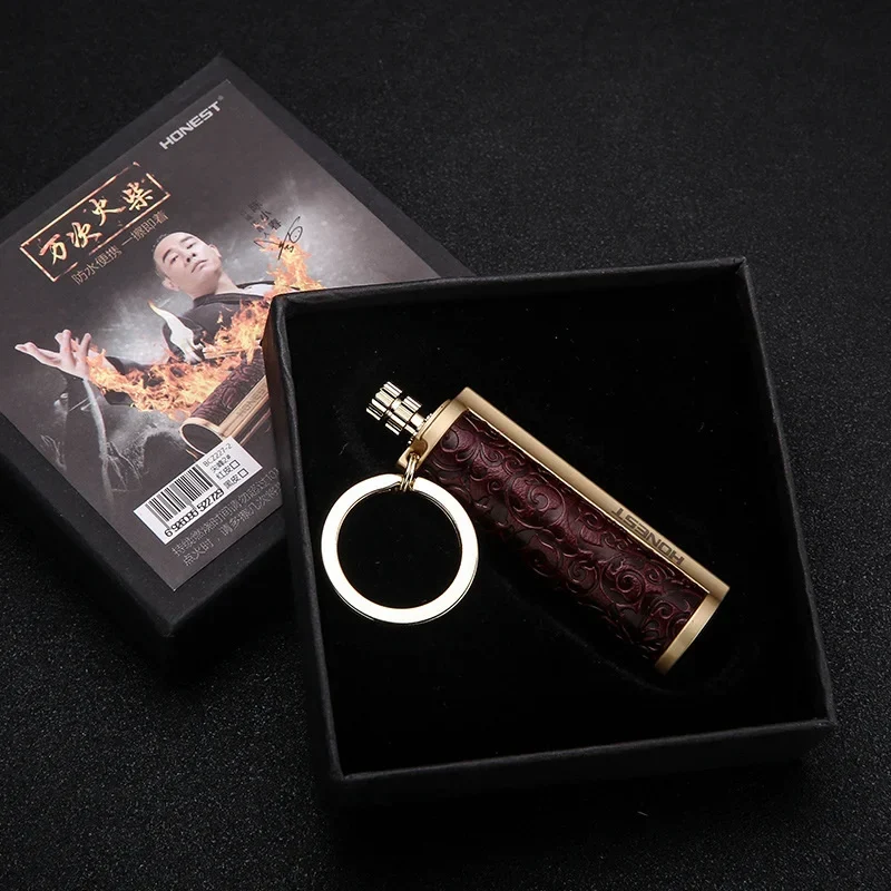 Lærri nøkkelring Metall Tenner Inferno Lighter | Luvikno
