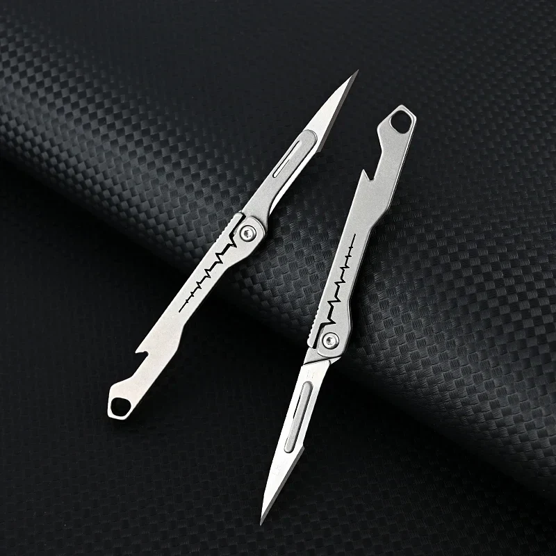 Titanium All-Purpose Foldable Sharp Cutter Knife | Luvikno