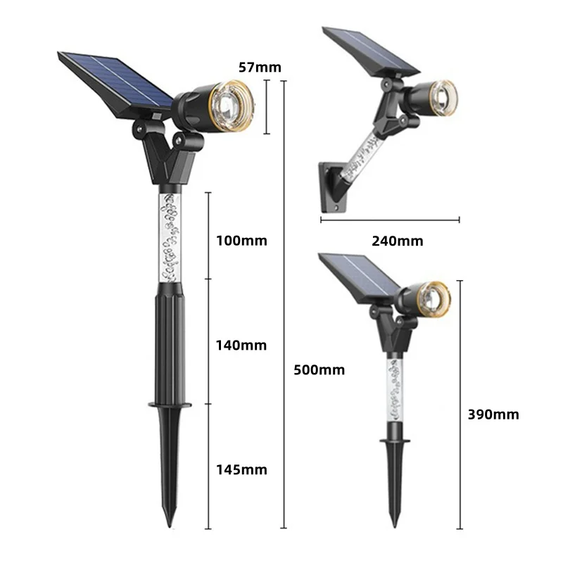 Solar LED Hage Hjem Utendørs Sti Spotlights | Luvikno