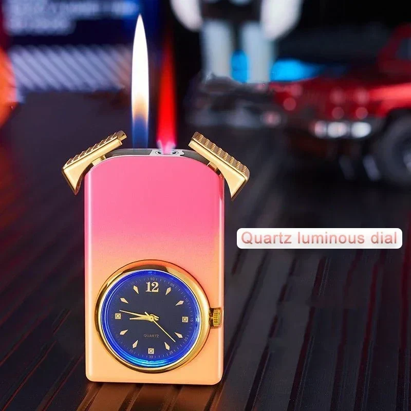Kreativ Dual Fire Gradient Color Lighter Watch | Luvikno