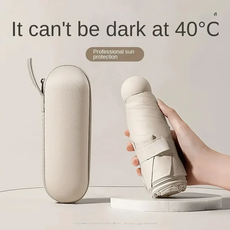 Mini solskjerm regnvær beskyttelse minimal paraply | Luvikno
