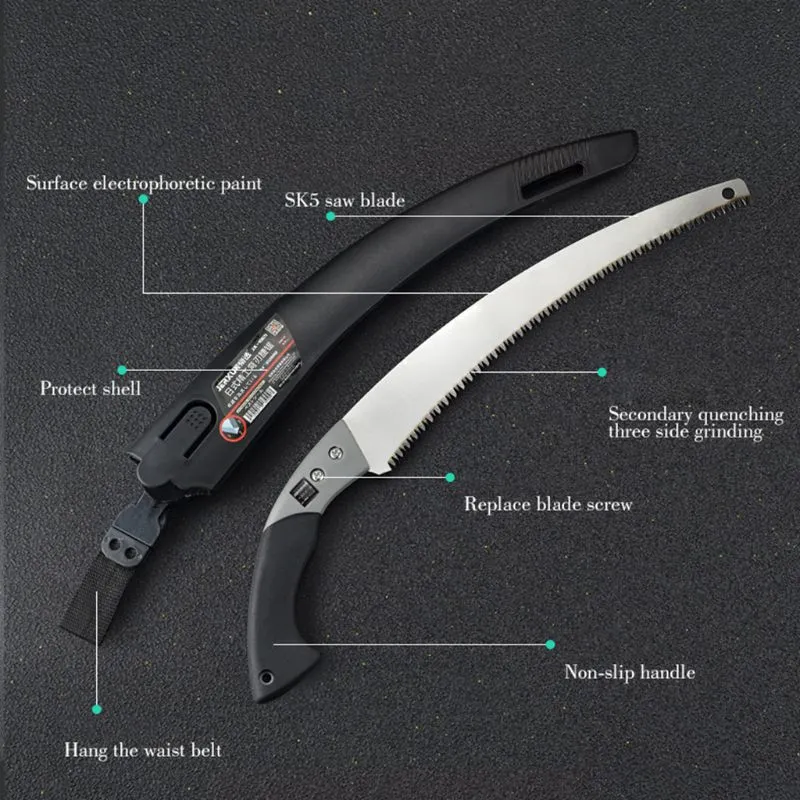 Razor Sharp Curved Garden Pruning Saw | Luvikno