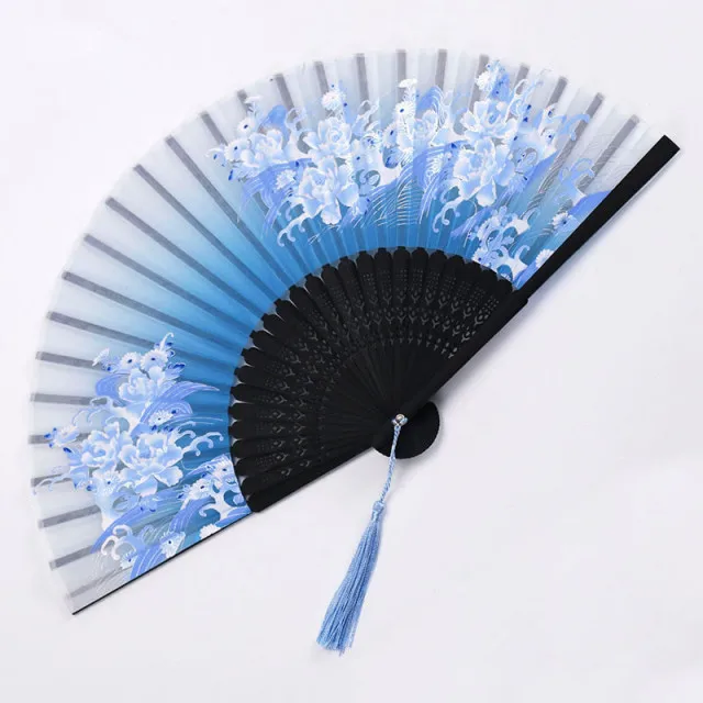 Tradisjonell japansk stil blomsterhåndvifte | Luvikno