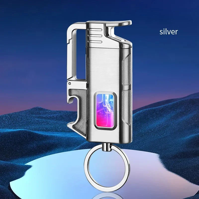 Moderne Vindresistente Metall Flaskeåpner Nøkkelring Lighter | Luvikno